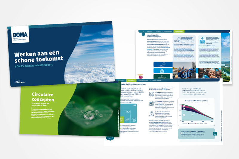 Grafisch ontwerp presentatie voor BOMA.